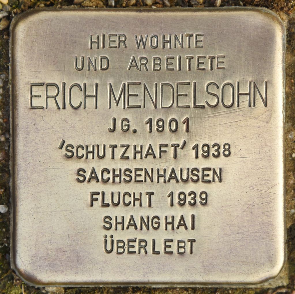 Stolperstein für Erich Mendelsohn, von Christian Michelides, CC BY-SA 4.0