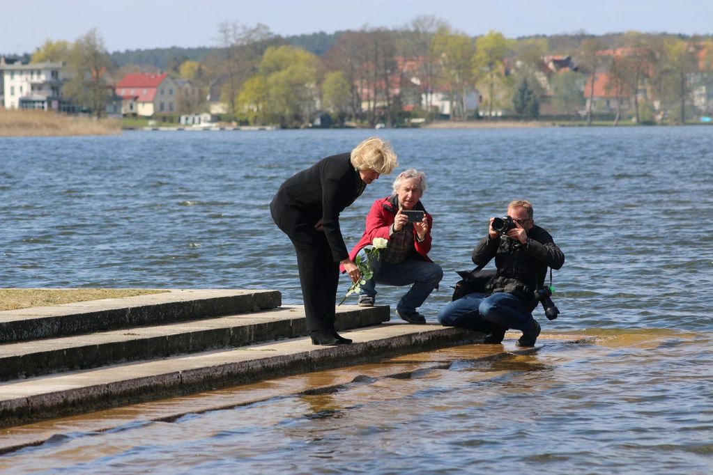 Kulturstaatsministerin Monika Grütters in der Gedenkstätte Ravensbrück